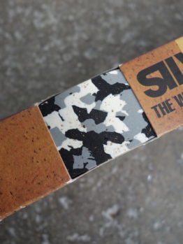 Silva cork macro splash handlebar tape in white grey and black