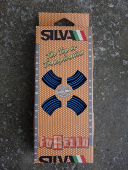Silva cork perforated blue handlebar tape