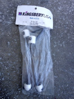 Kingsbery road quick release skewers - white 1