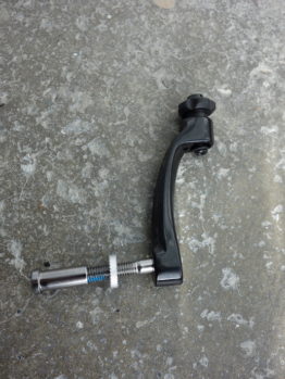 Tektro brake cable stop for front forks with barrel adjuster