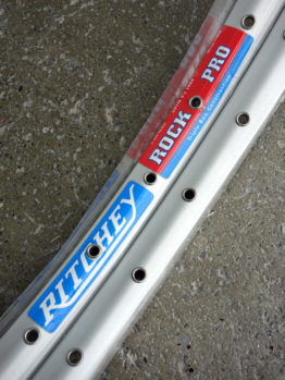 Ritchey Rock Pro silver rim set with 36 holes