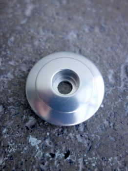 Chris King headset top cap for 1 1/8" aheadsets in silver