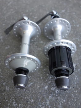 Shimano Sante hubs NOS for UniGlide cassette with skewers