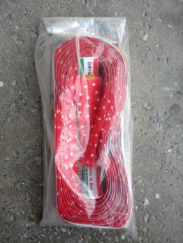 Ambrosio Bike Ribbon Polka Dot bar tape in red and white