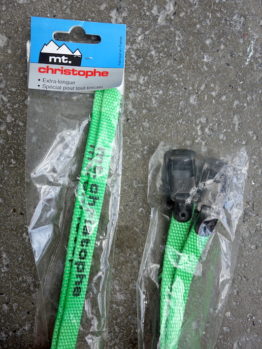 Mt Christophe neon nylon MTB toe straps – Green
