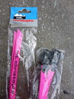 Mt Christophe neon nylon MTB toe straps – Pink