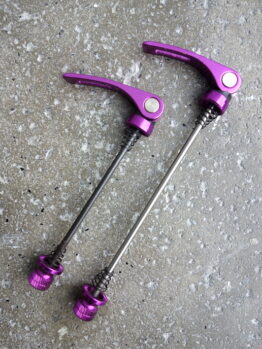 Fred Salmon quick release skewers - Purple