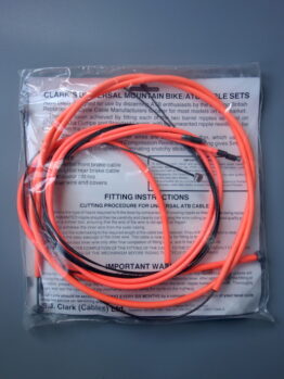 Clark's Universal MTB cable set – Neon orange