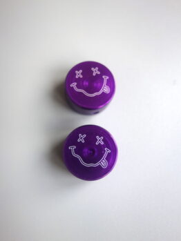 Smiley face cantilever cable hangers – Purple