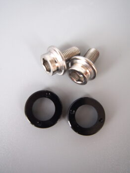 Aluminium self-extracting crank bolts – Black