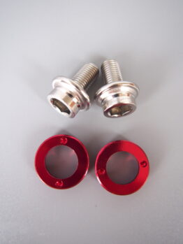 Aluminium self-extracting crank bolts – Red