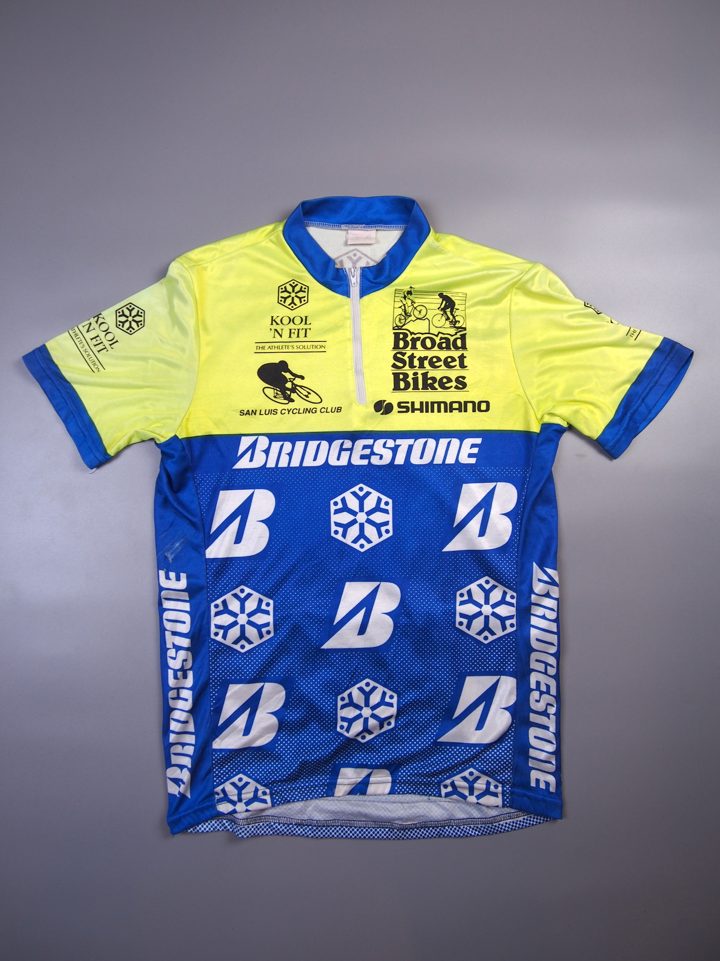 Bridgestone Short Sleeved jersey – Blue & Yellow