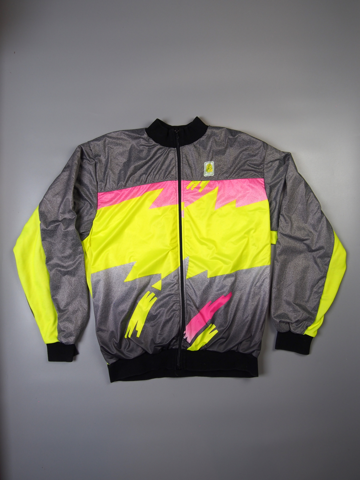 Bicycle Line winter jacket – Silver with Neon PInk & Yellow