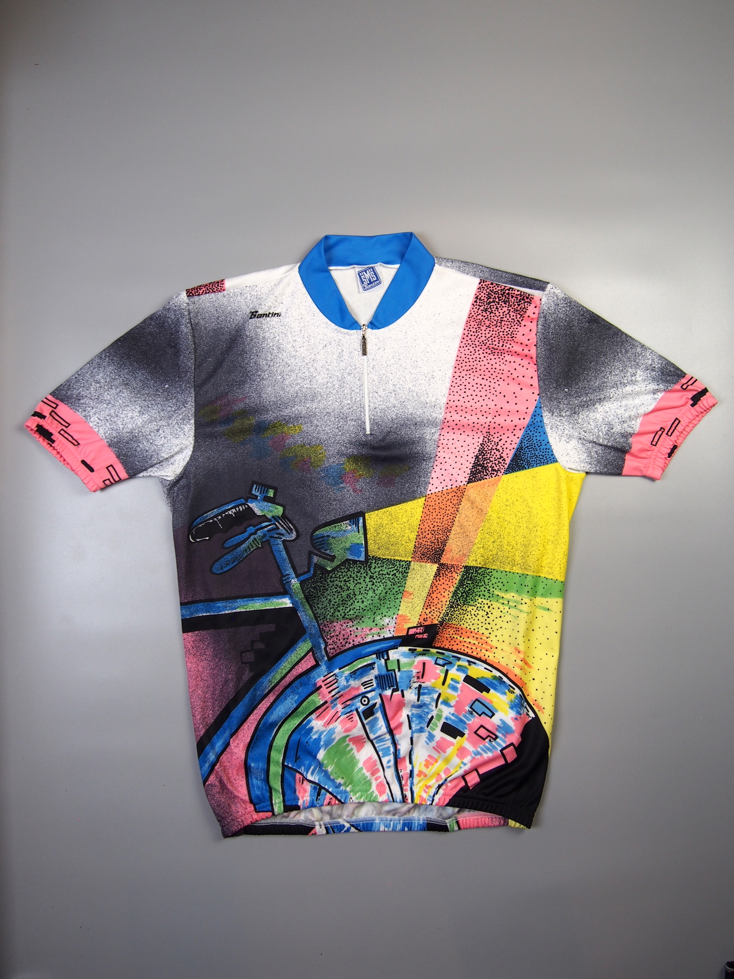 Santini Bicycle graphic short Sleeved jersey – Multicoloured