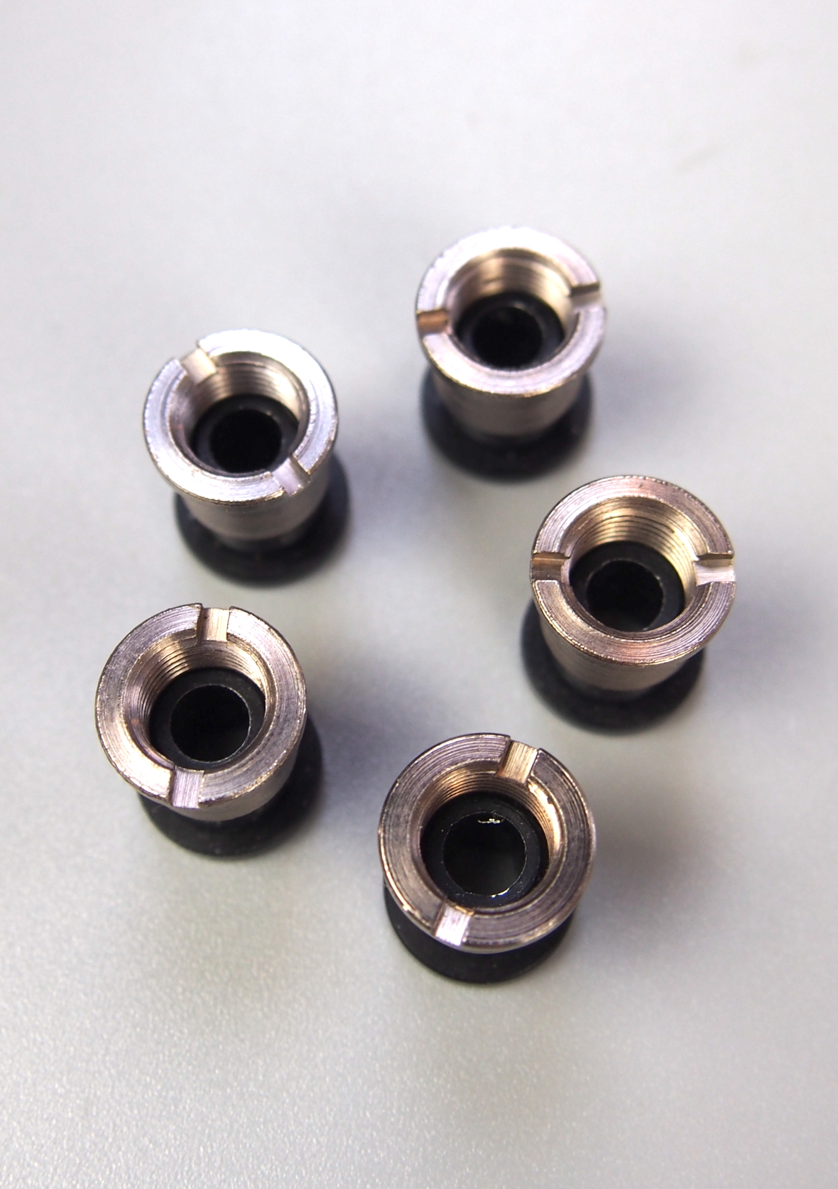 Double chainring bolt set – Black/Silver
