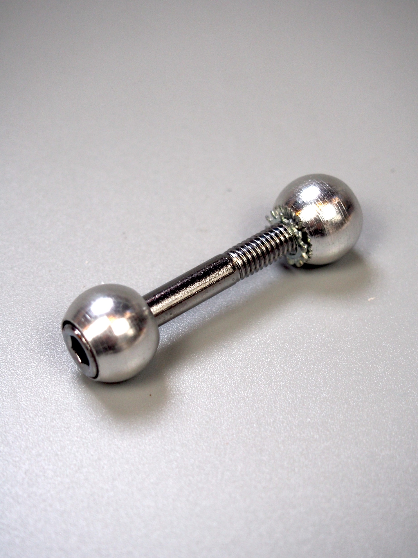Tranz-X 'Balls' alloy seat binder bolt – Silver
