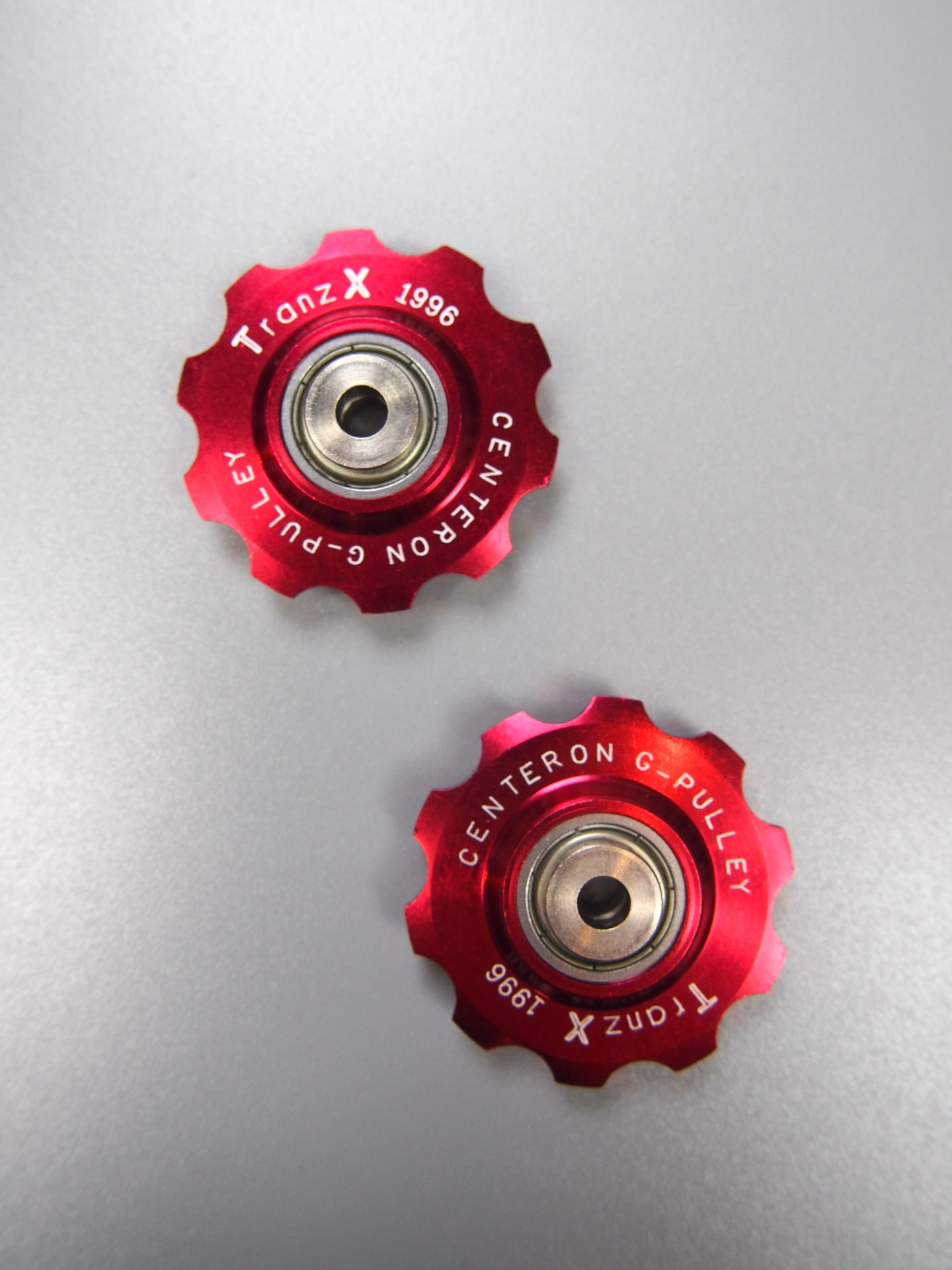 Tranz-X Centeron G-Pulley jockey wheels – Red