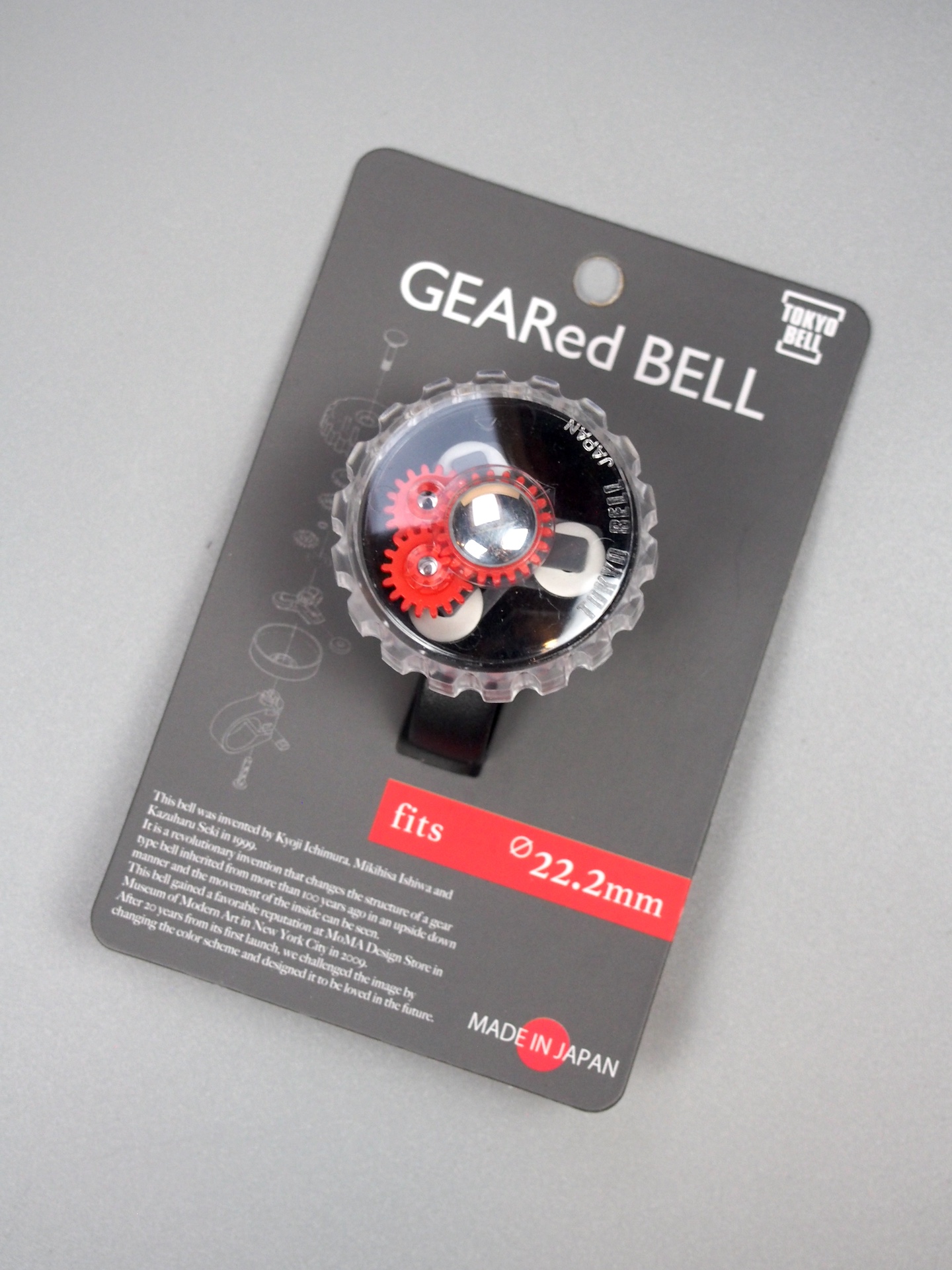 Tokyo Bell Geared bell – Clear & red