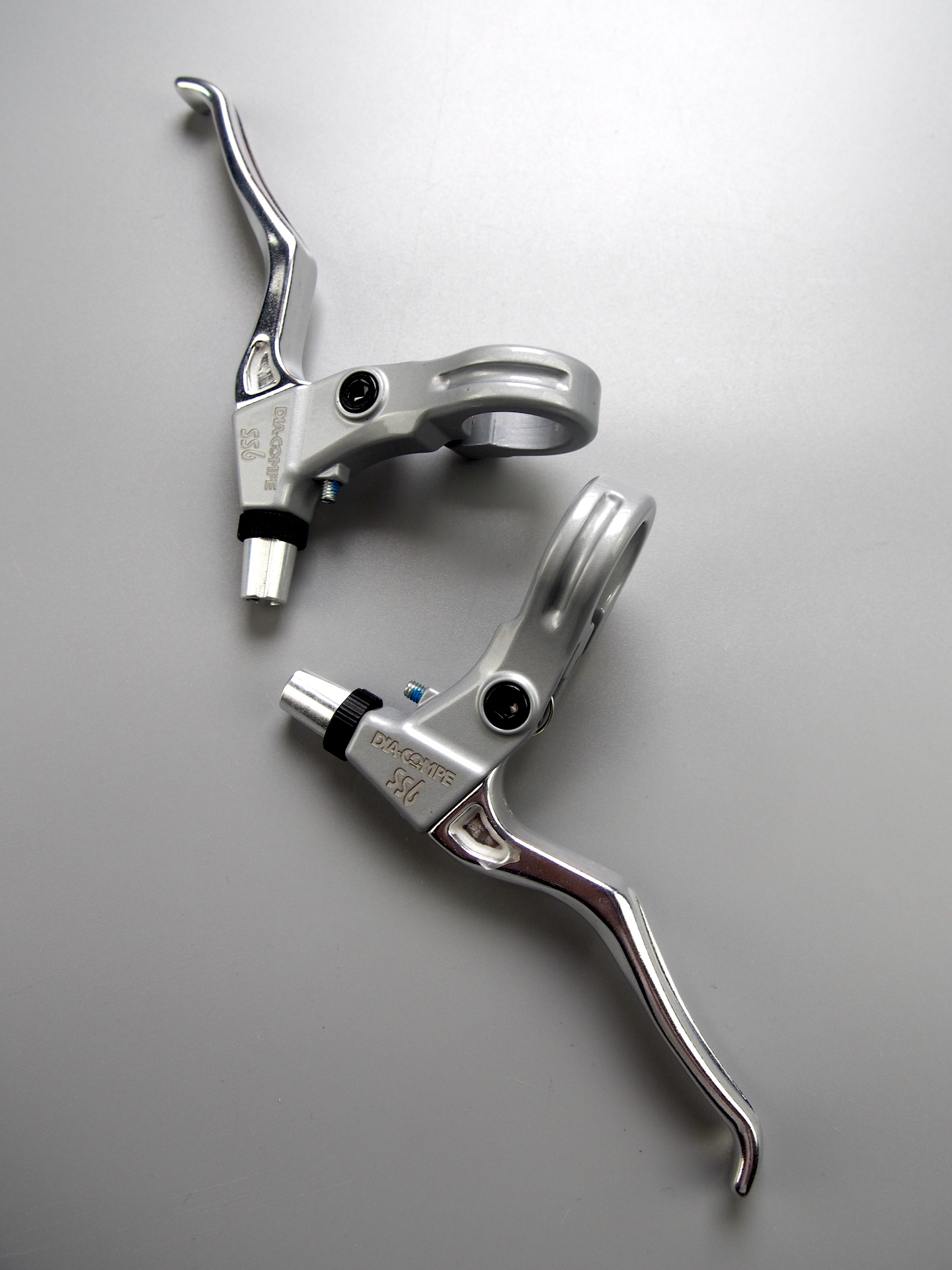 Dia-Compe SS-6 cantilever brake levers – Silver