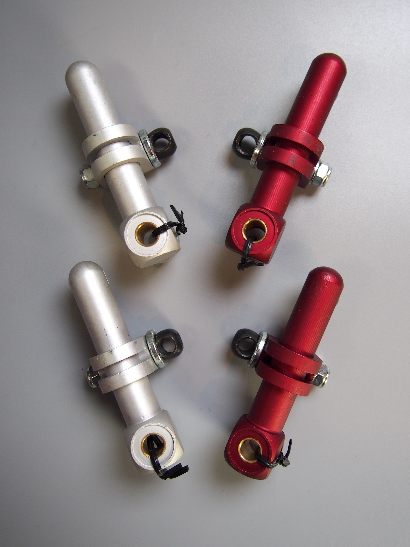 Tektro adjustable cantilever brake set – Red & Silver