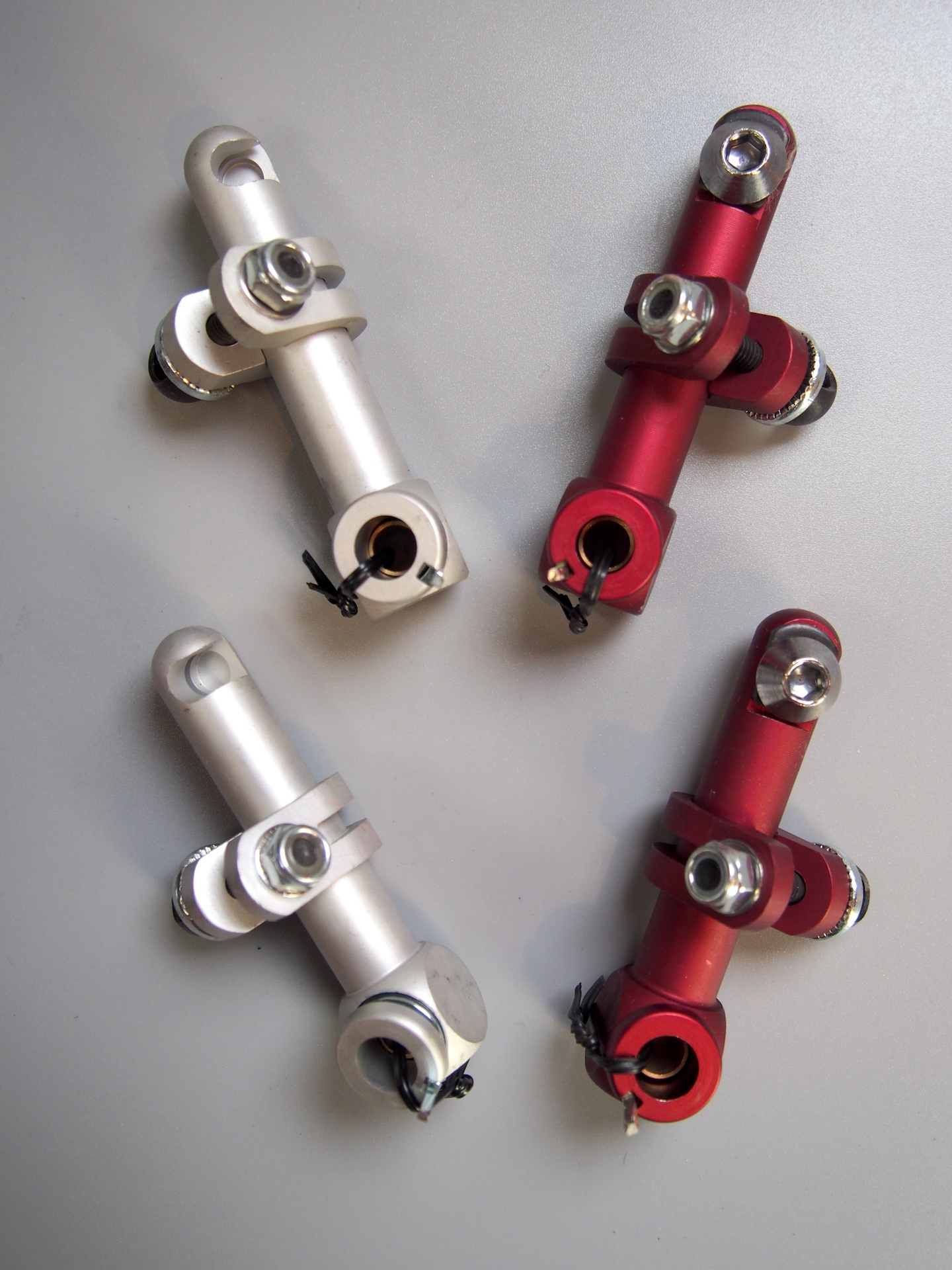 Tektro adjustable cantilever brake set – Red & Silver