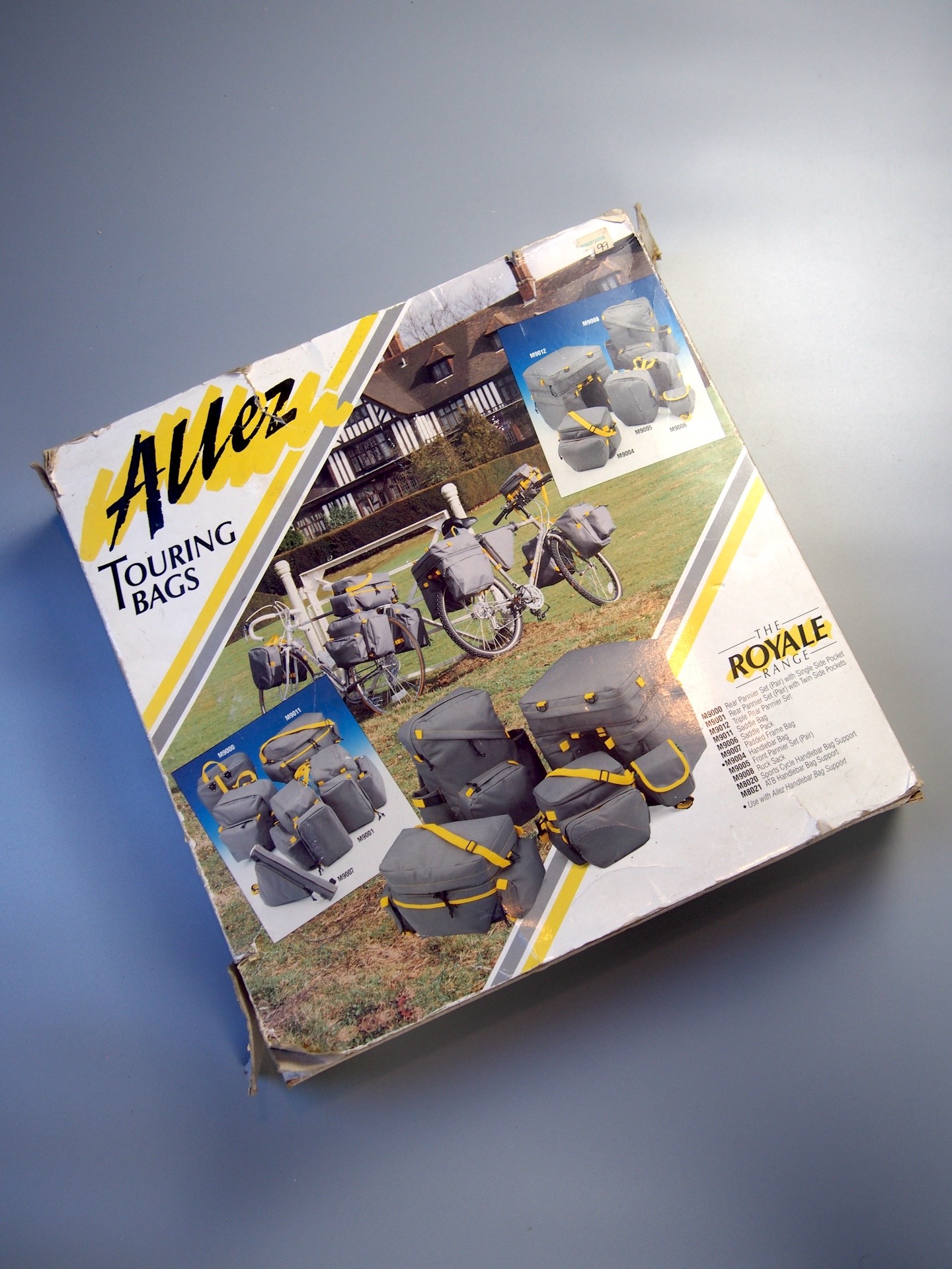 Allez Royale touring de luxe pannier bags – Grey / Yellow