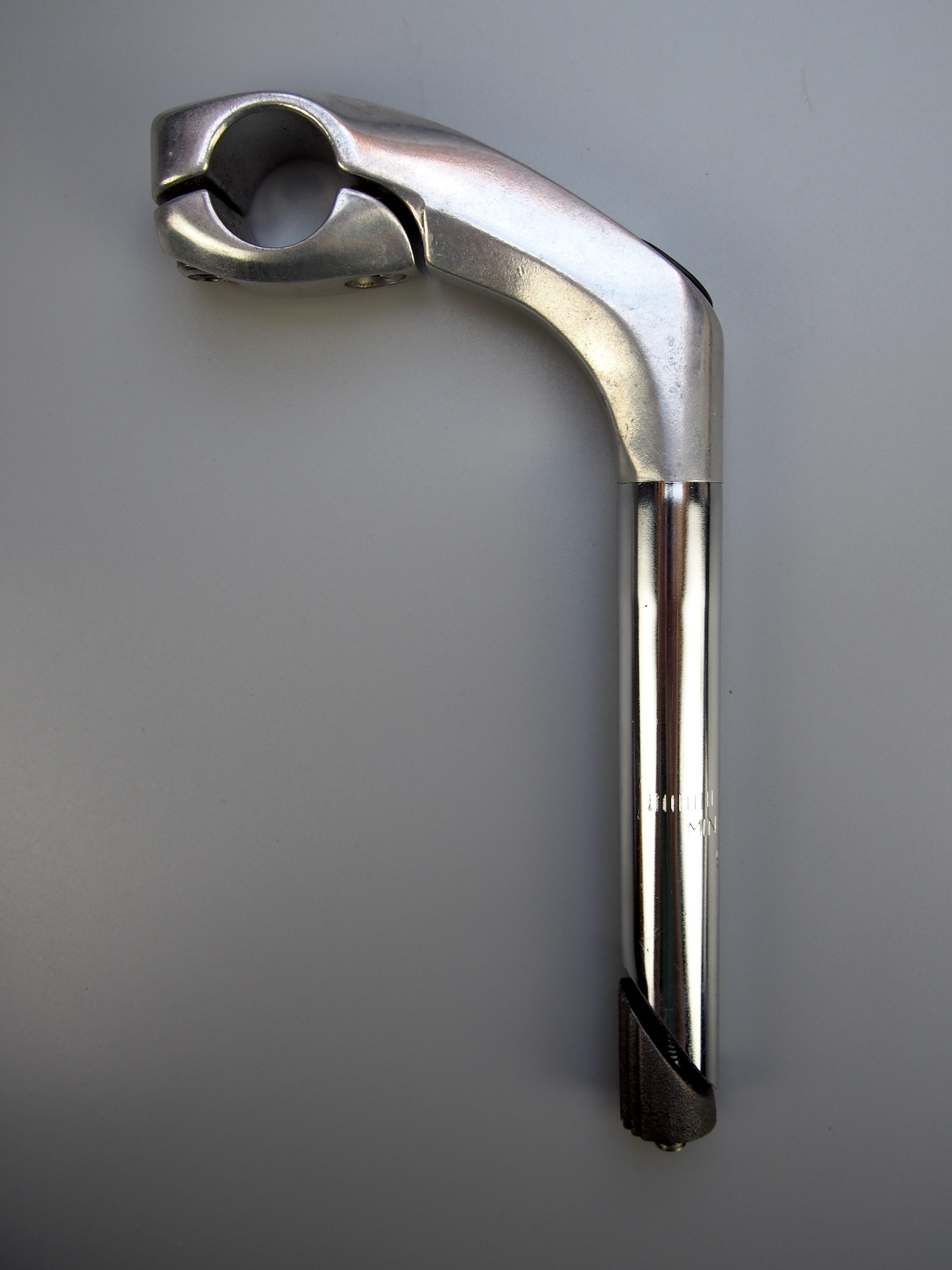 Kalloy high rise quill stem with removable face-plate– 1" x 85mm – Silver